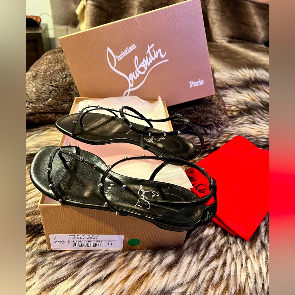 Christian Louboutin Spikes Riojana Flat